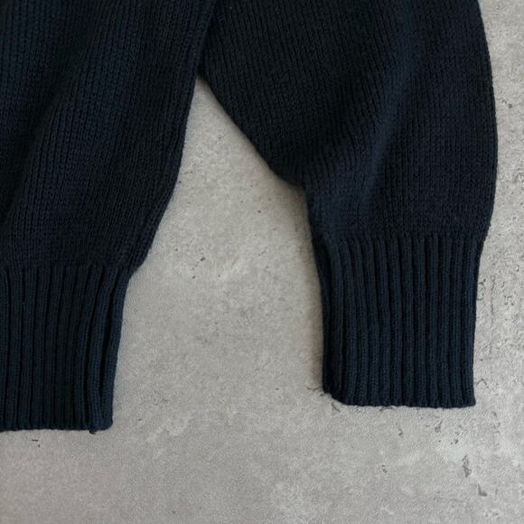 Vintage McBriar US Navy knit pullover navy blue sweater size small - Picture 5 of 6